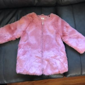 NWT BABY GAP toddler faux fur coat